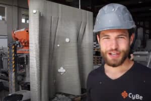 Robotic Arm 3D Printing Wall Elements 2.5m