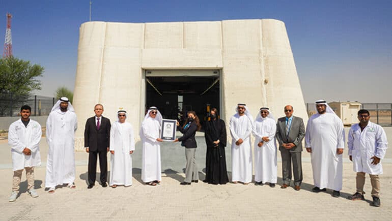 Guinness Book of World Records 3D concrete printed building