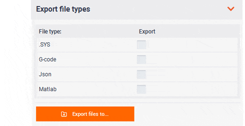 Export file types Chysel Slicing software 3D printing